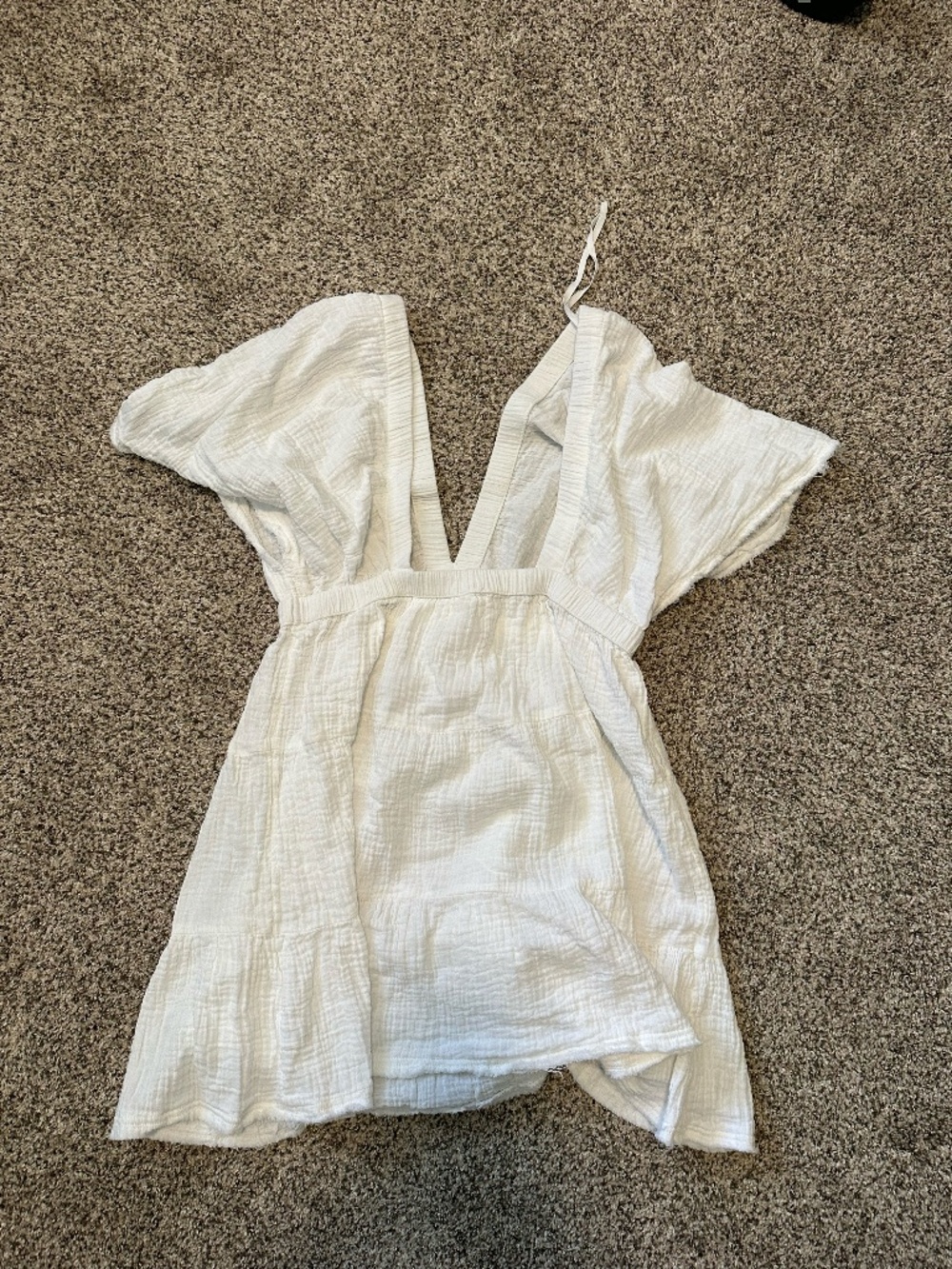 Aerie Gauze Flutter Sleeve Dress - Picture 4 of 7
